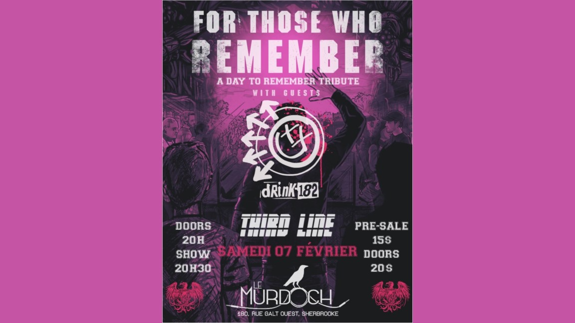 Hommage à (A DAY TO REMEMBER) // Hommage à (BLINK 182) // THIRD LINE
