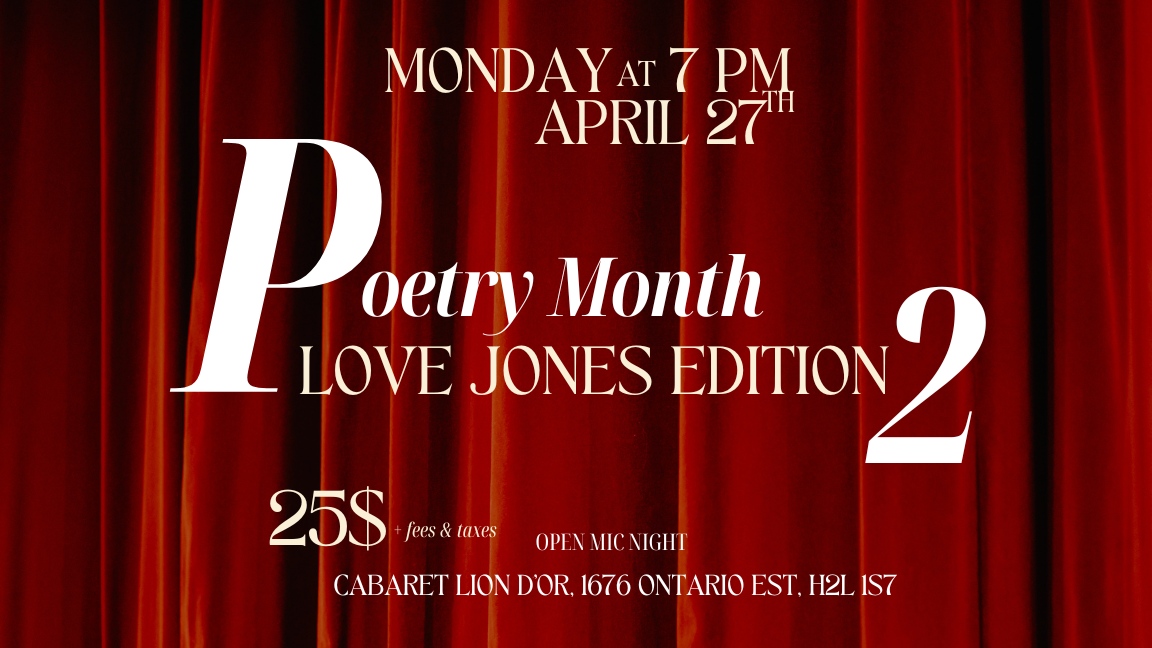 MIC'D UP MTL CELEBRATING POETRY MONTH OPEN MIC NIGHT.