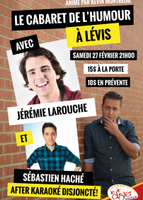 Le cabaret de l'humour de Lévis (27 février)