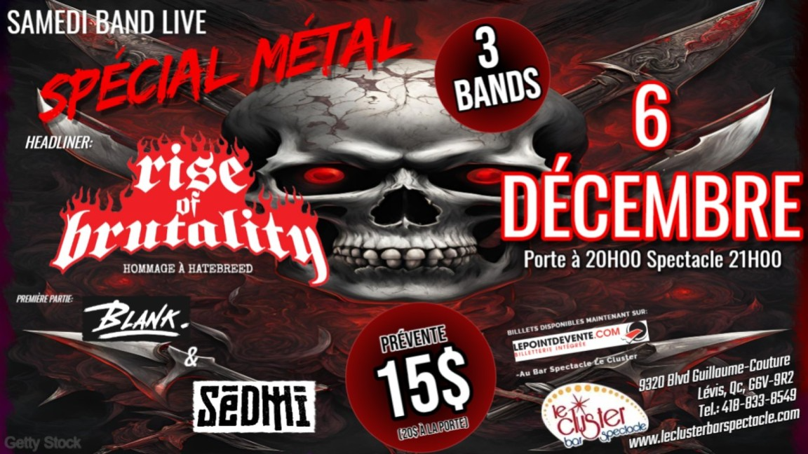 SAMEDI BAND LIVE SPECIAL MÉTAL