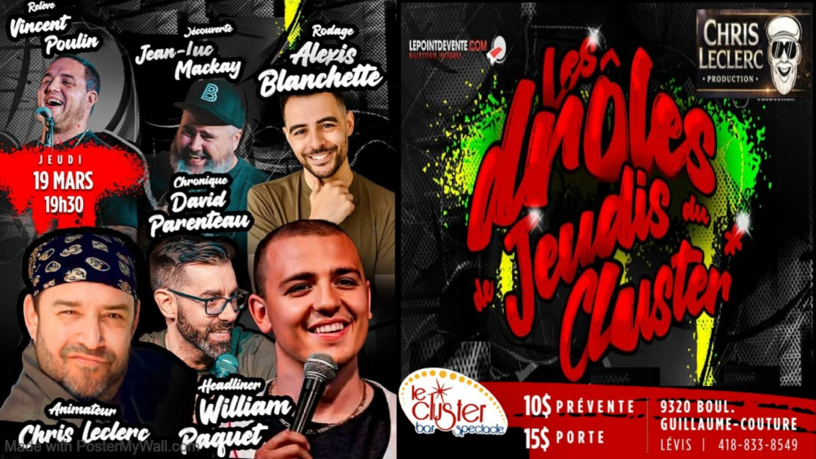 LES DROLES DE JEUDI DU CLUSTER