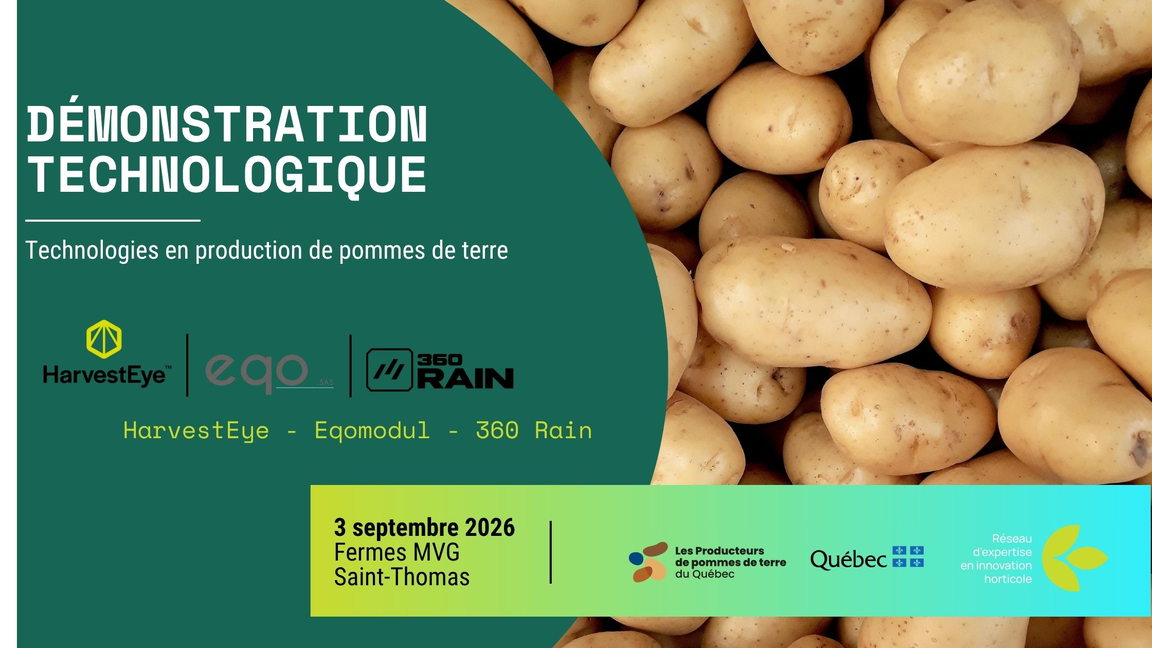 Démonstration de technologies en production de pommes de terre