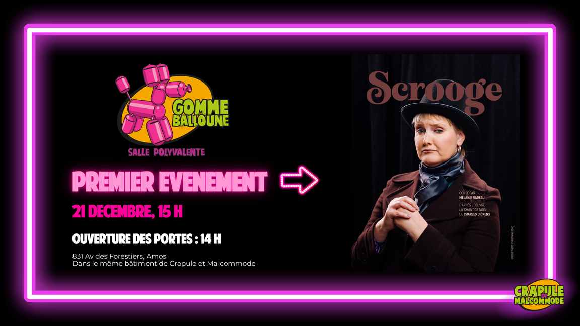 SCROOGE (Un spectacle de Noël Touchant)