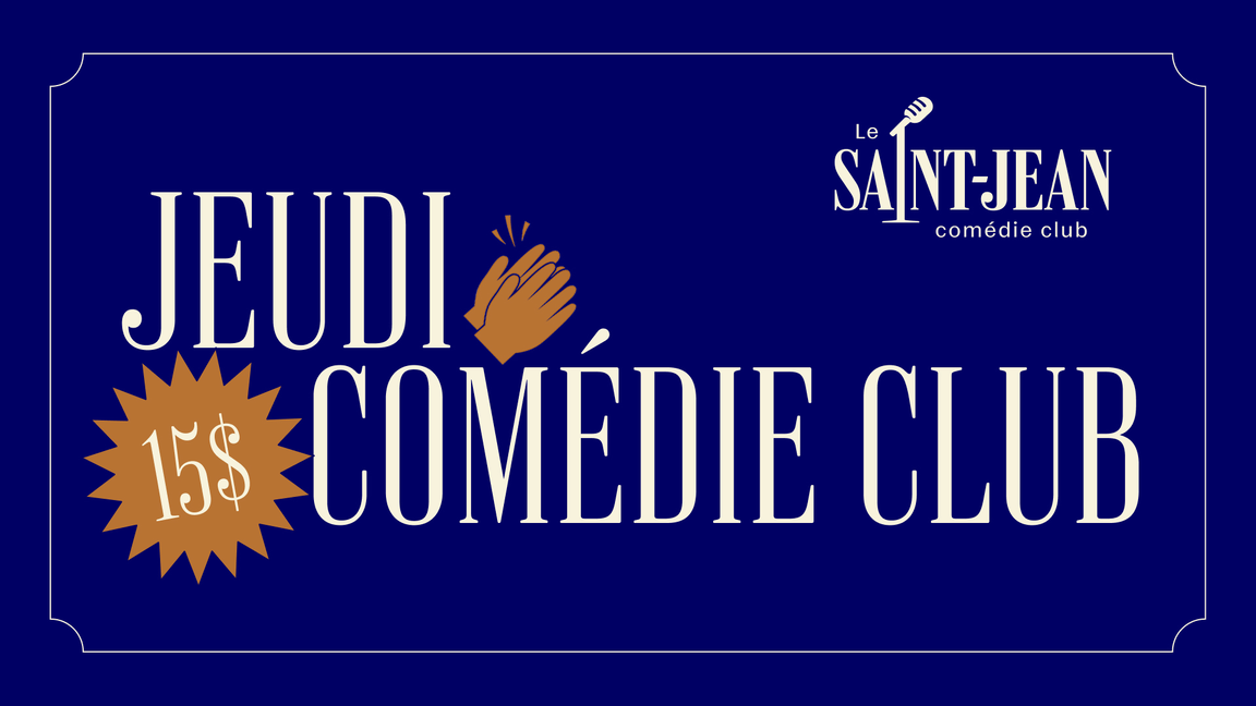Les soirées COMÉDIE CLUB