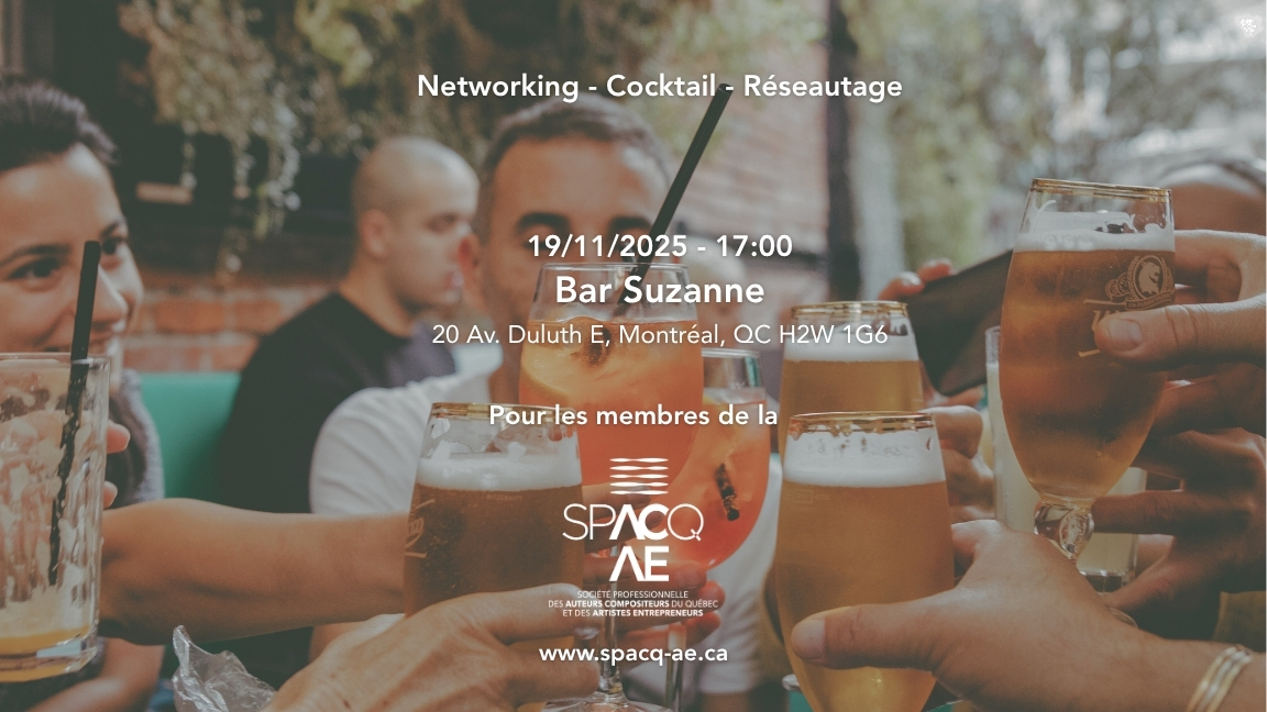 SPACQ-AE : 5 @ 7 - Réseautage des membres