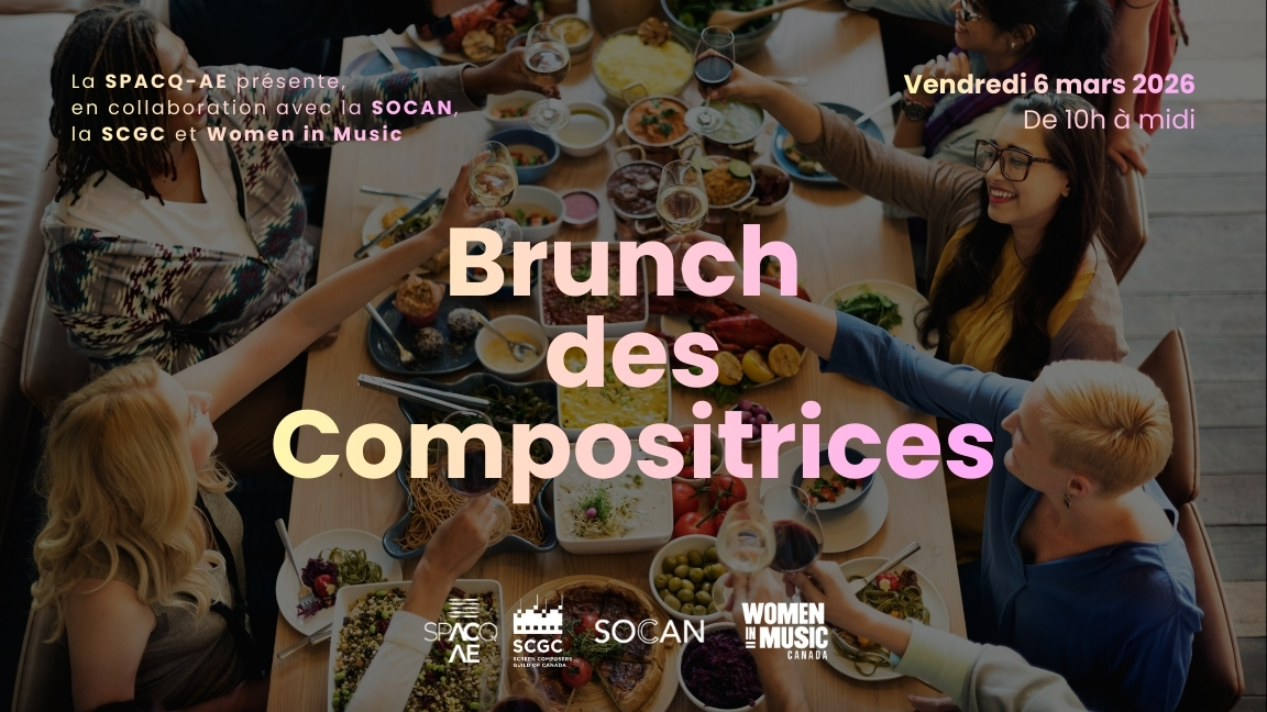 Brunch des compositrices de musique de commande en collaboration avec la SOCAN, la SCGC et Women in Music