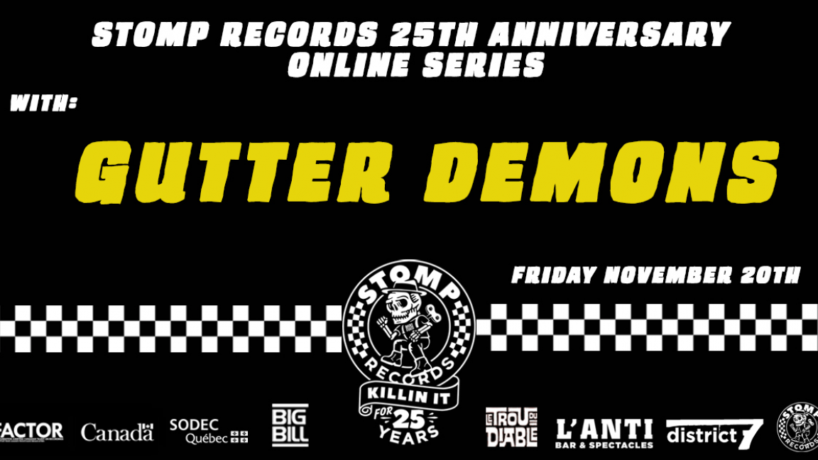 Stomp Records 25th Anniversary Online Series w/ Gutter Demons