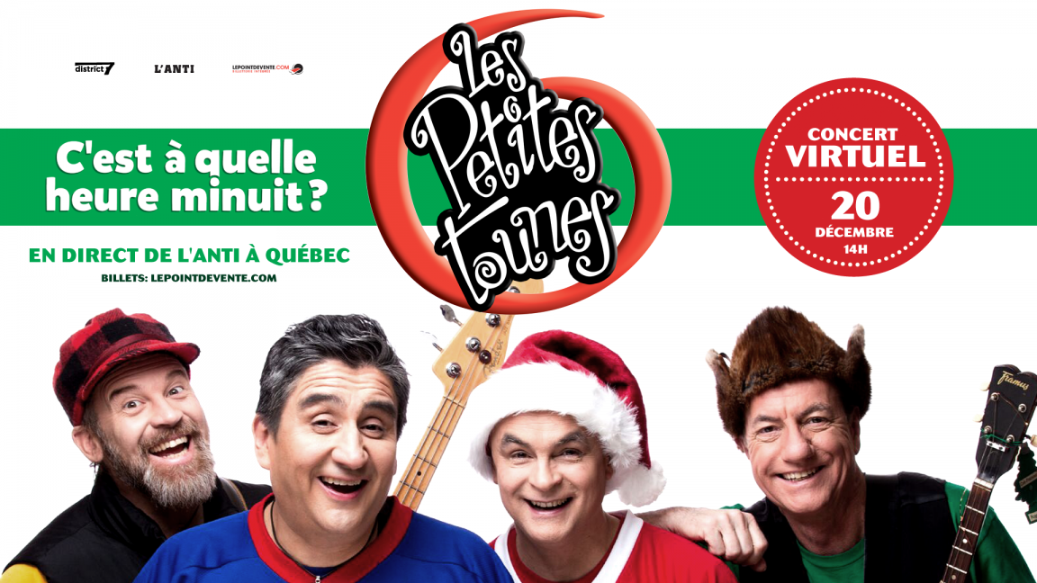Les Petites Tounes "C'est à quelle heure minuit" - Concert virtuel en direct