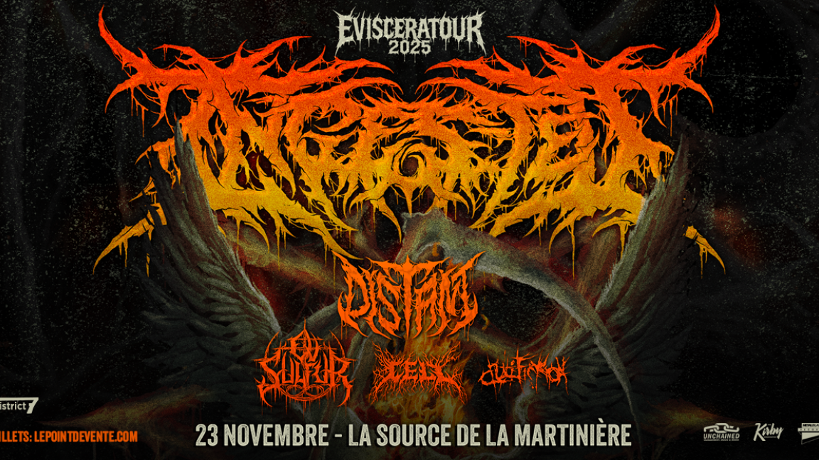 INGESTED avec DISTANT, CELL, OV SULFUR et CRUCIFICTION
