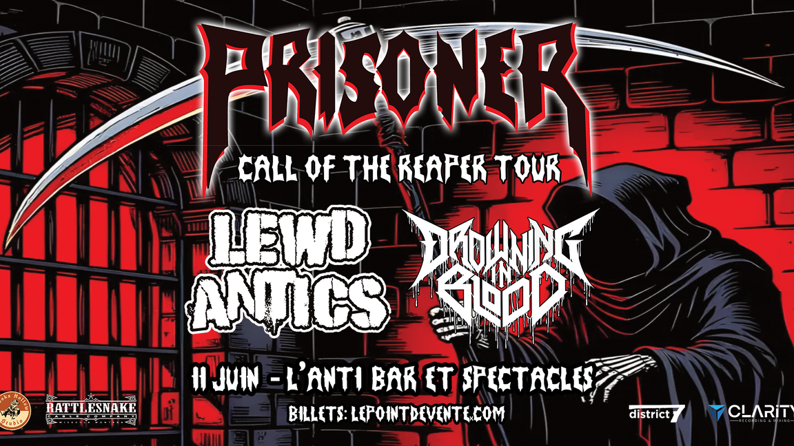 Prisoner avec Lewd Antics et Drowning in Blood