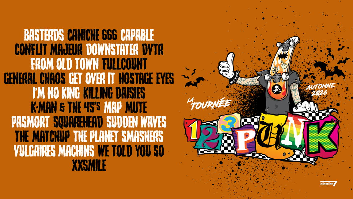 La tournée 123Punk 2026 à Rivière-du-Loup! avec The Planet Smashers, Mute, K-man & the 45s et Pasmort