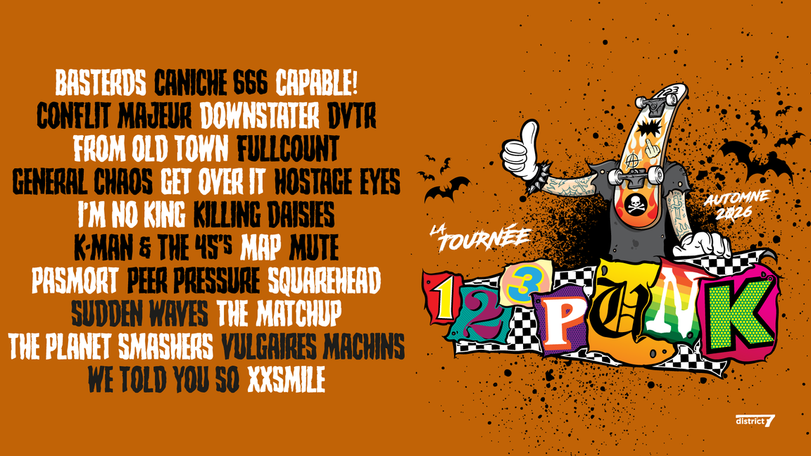 La tournée 123Punk 2026 à Sainte-Thérèse avec The Matchup, Peer Pressure et We Told You So