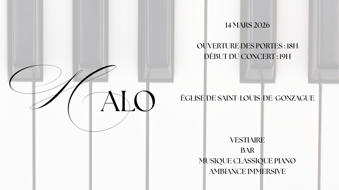 HALO - CONCERT INTIME - ÉGLISE SAINT-LOUIS-DE-GONZAGUE