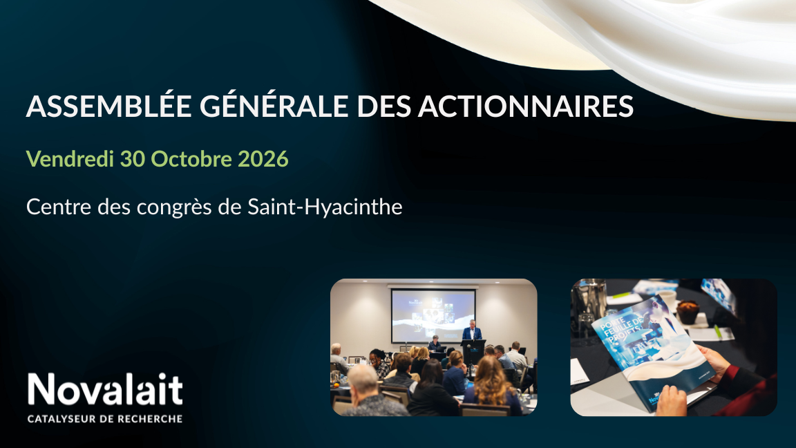 Novalait - Assemblée générale annuelle 2026