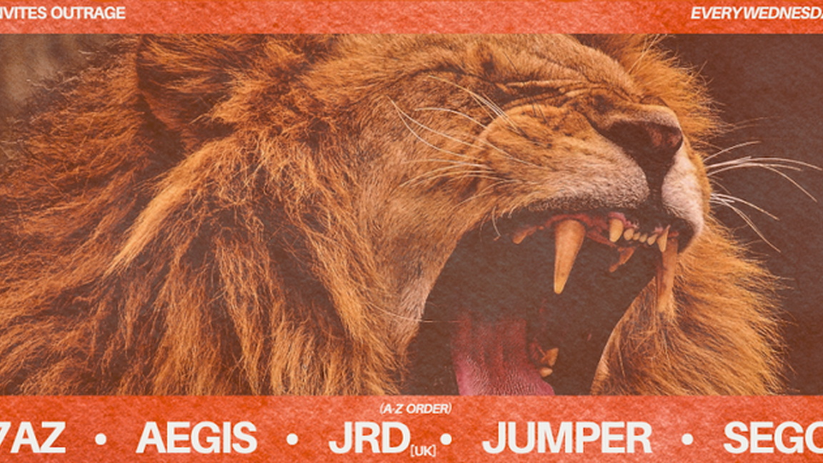 Down2Techno invite Outrage: 7AZ, AEGIS, JRD [UK], Jumper, Sego
