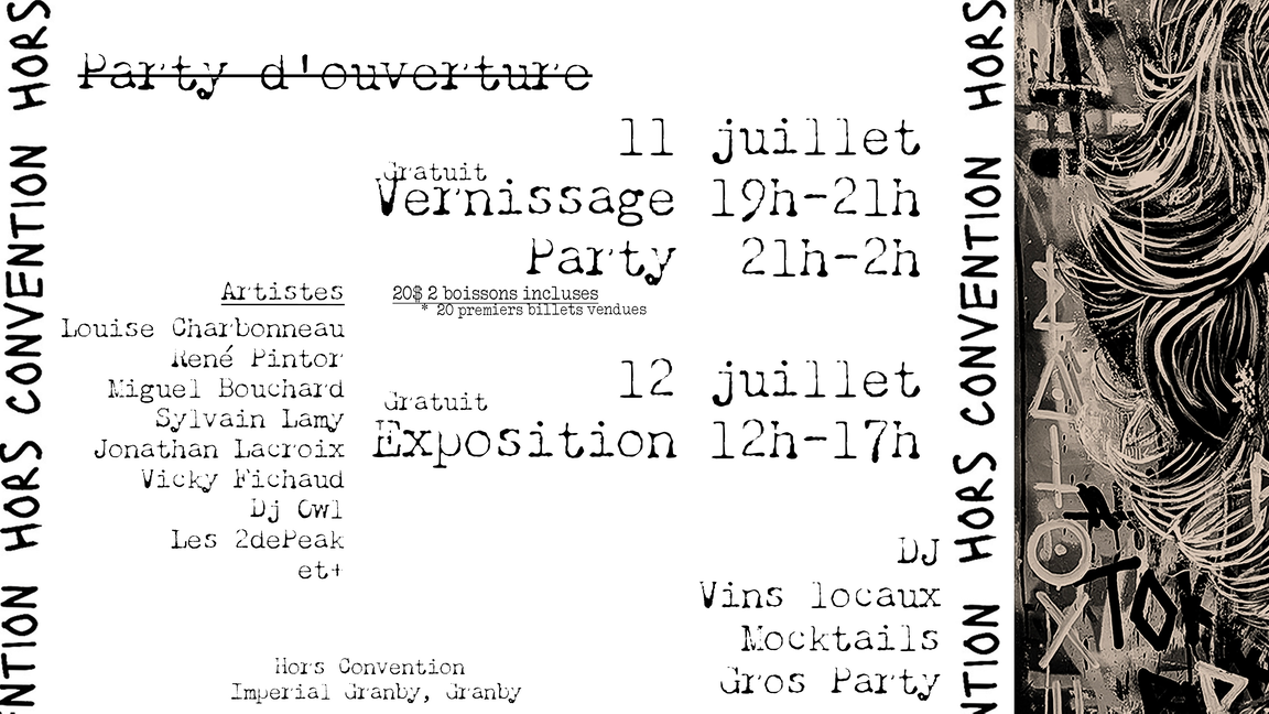 Hors Convention - Ouverture officielle