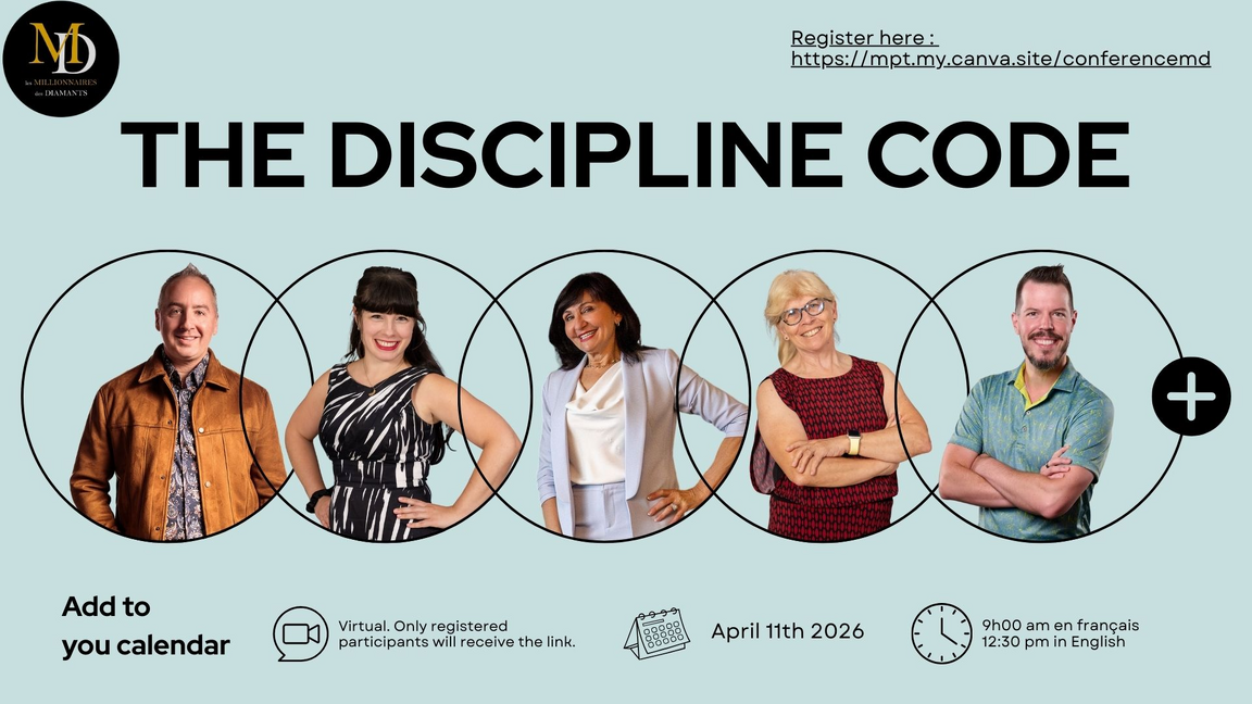 The Discipline Code - Conference Les Millionnaires des Diamants