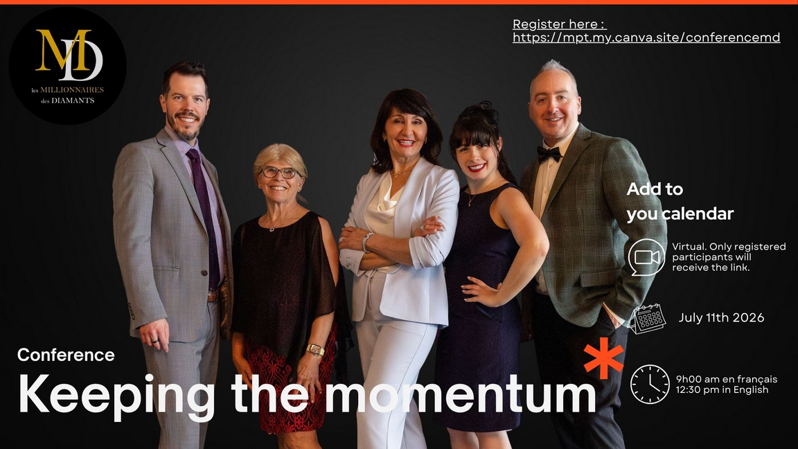 Keeping the momentum - Conference Les Millionnaires des Diamants