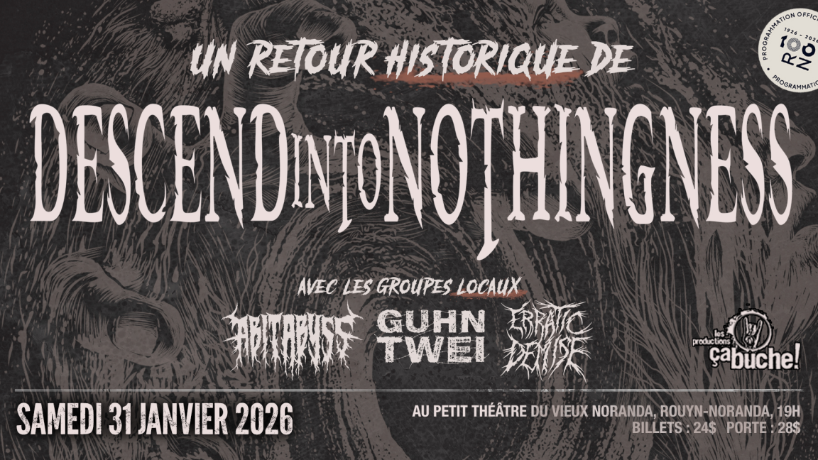 DESCEND INTO NOTHINGNESS, Abitabyss, Guhn Twei & Erratic Demise