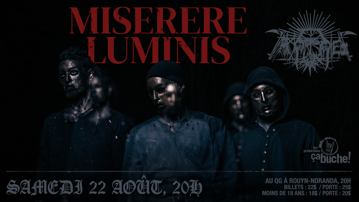Miserere Luminis & La Mort du Soleil à Rouyn-Noranda