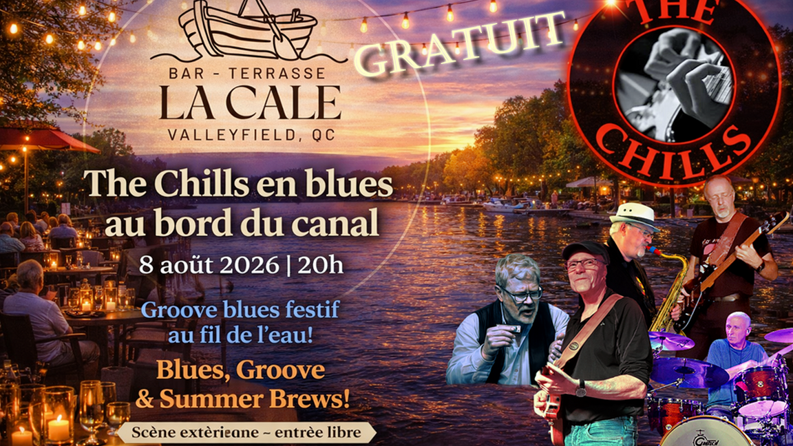 The Chills en blues au bord du canal Valleyfield