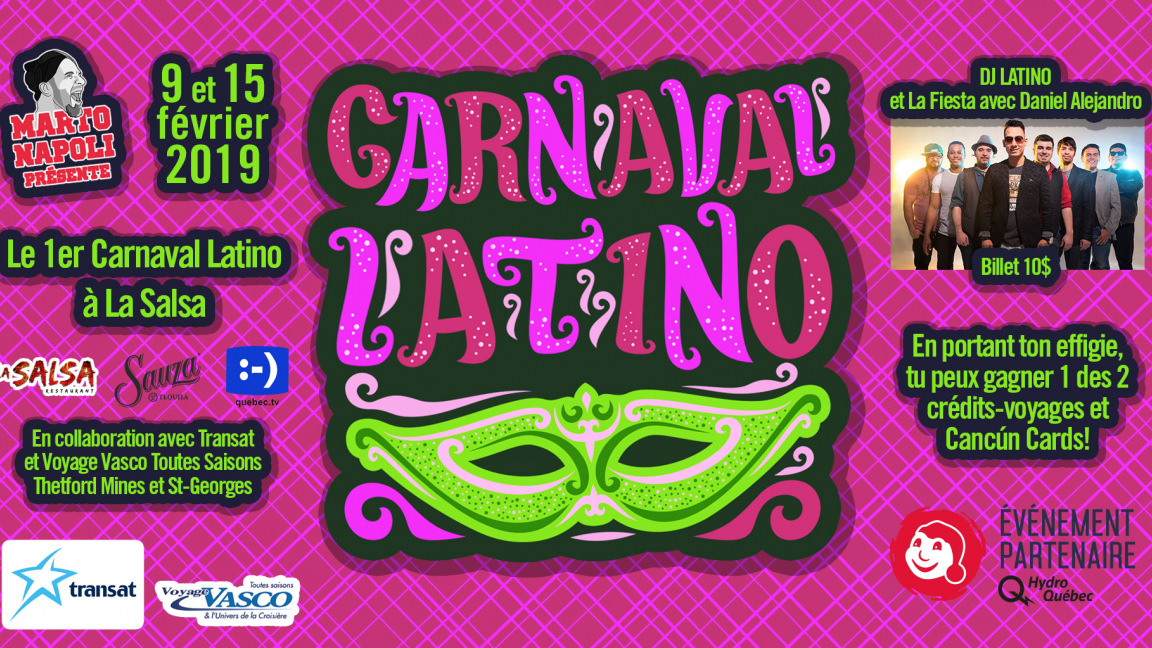 Carnaval Latino VENDREDI 15 fev.