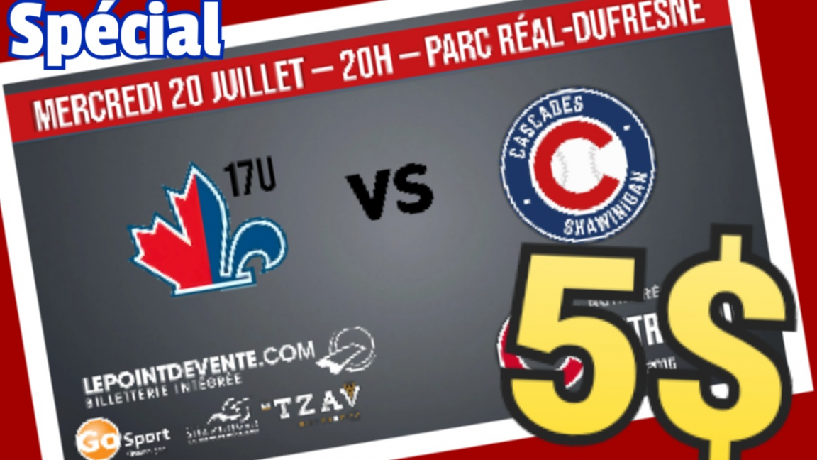 Académie de baseball du Canada 17U VS Cascades