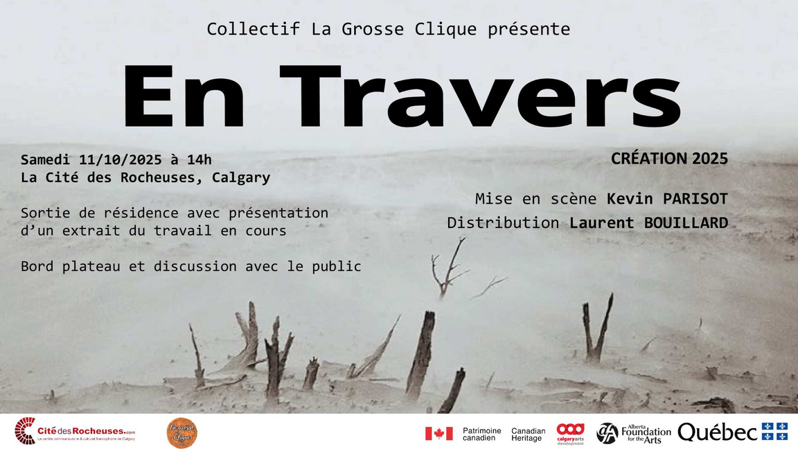 Théâtre : En travers (sortie de résidence de travail)