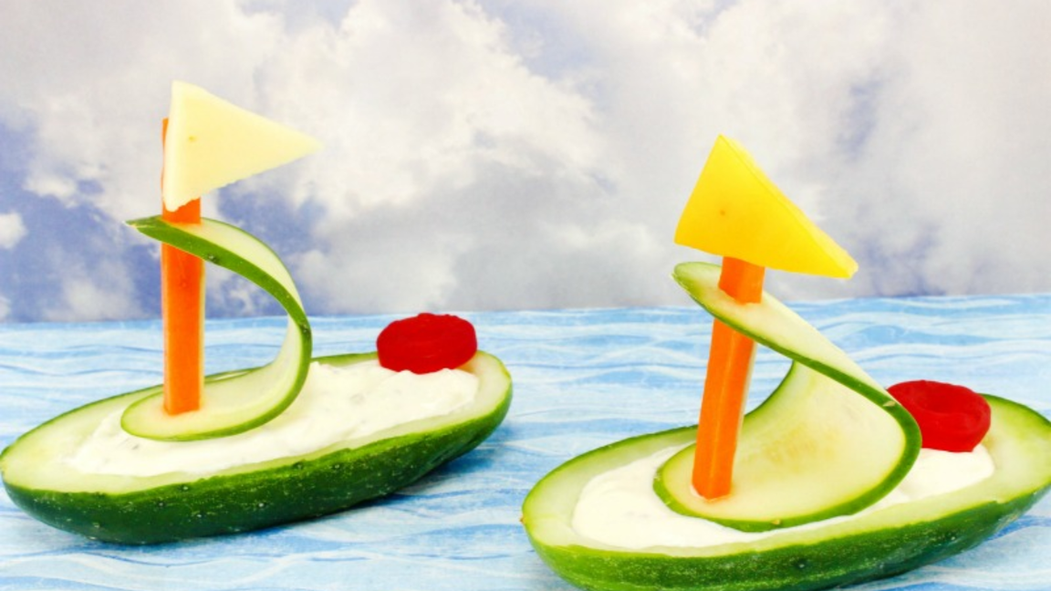 Ohé matelot, fabrique un bateau - en légumes! (4 ans et plus)