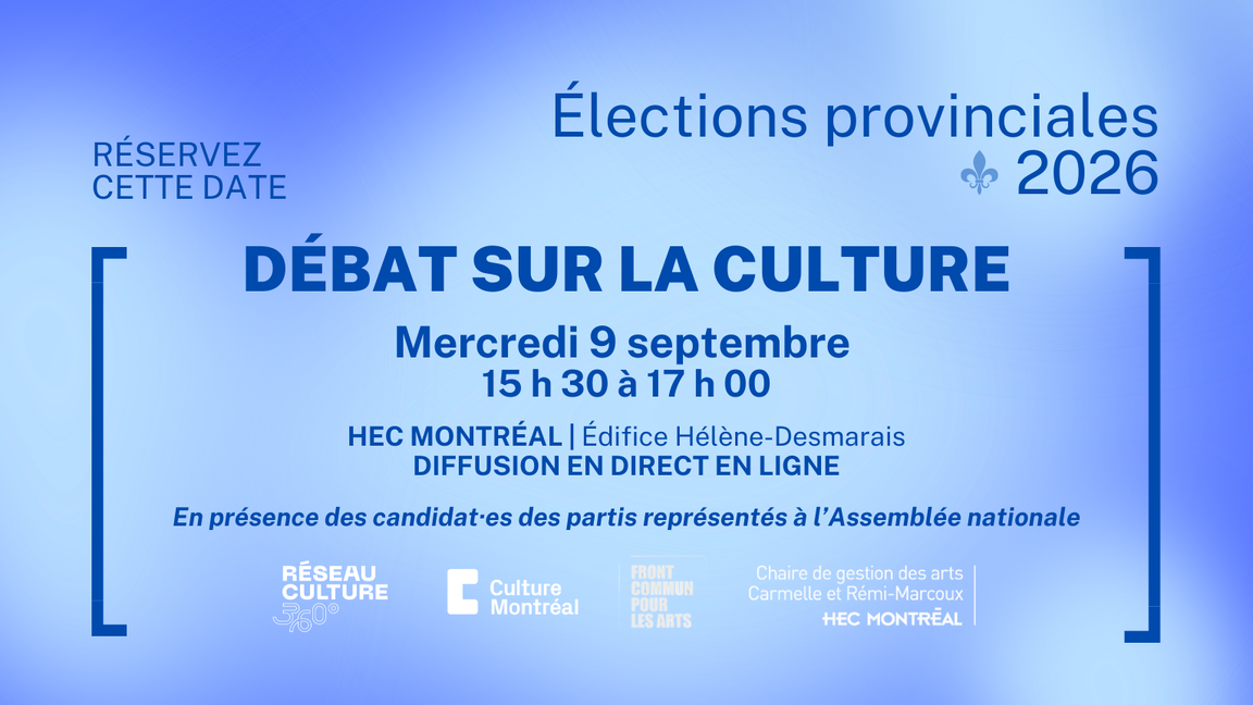 Débat sur la culture : élections provinciales 2026