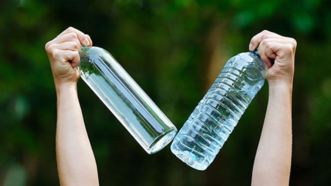 Bouteille en plastique (Jetable)
