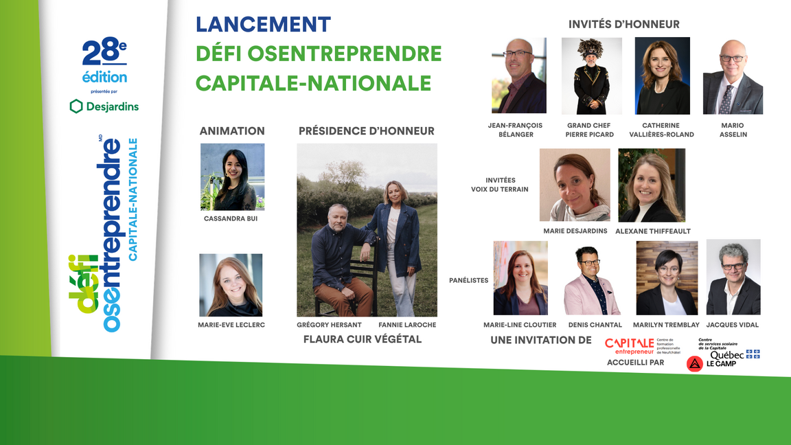 Lancement régional 28e Défi OSEntreprendre Capitale-Nationale