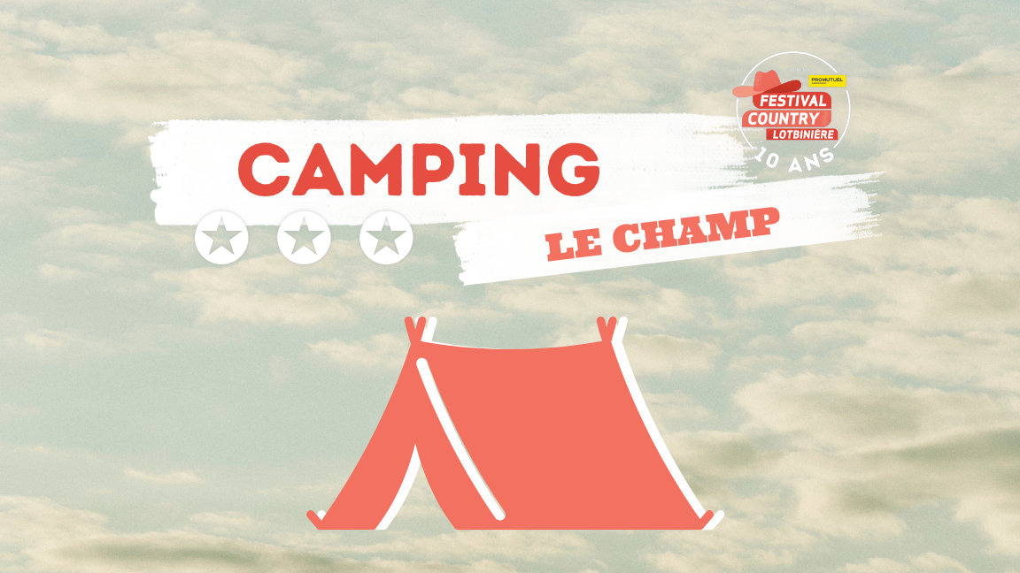 Camping LE CHAMP - Tent WITH CAR