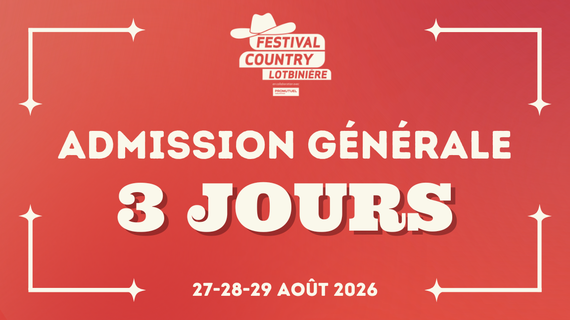 SHOW | Admission générale | 3 JOURS