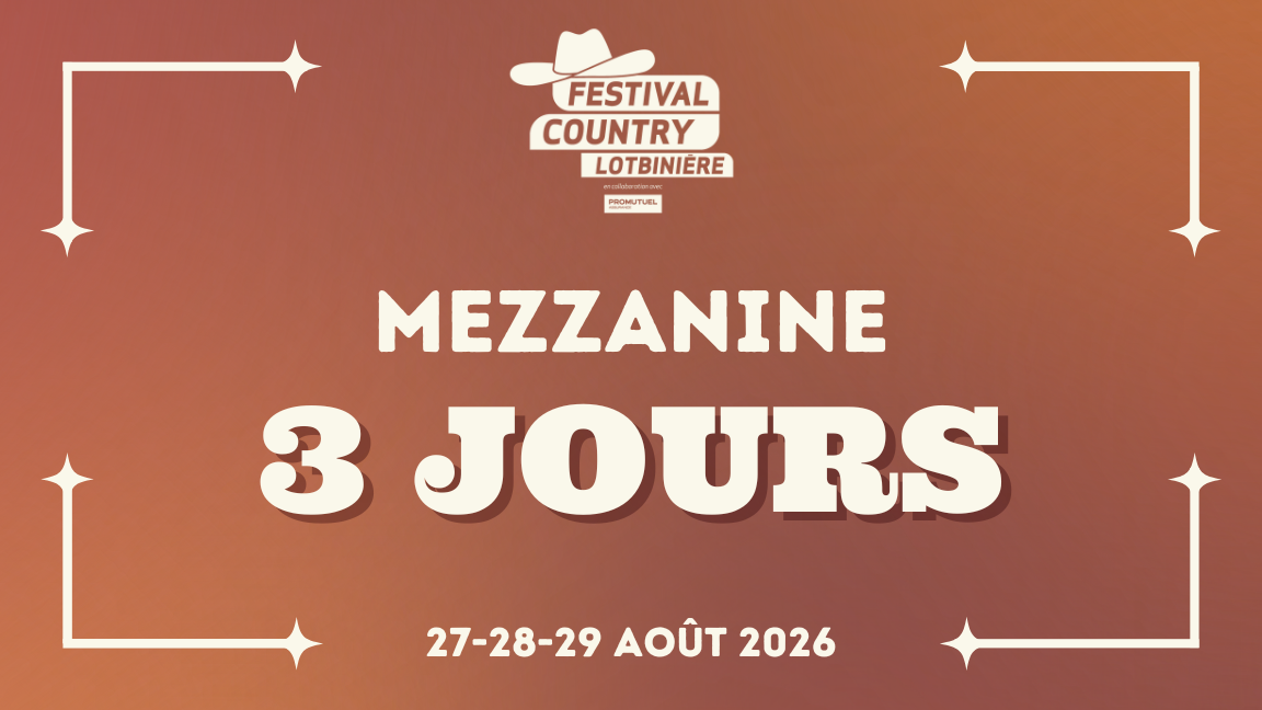SHOW | Mezzanine | 3 JOURS