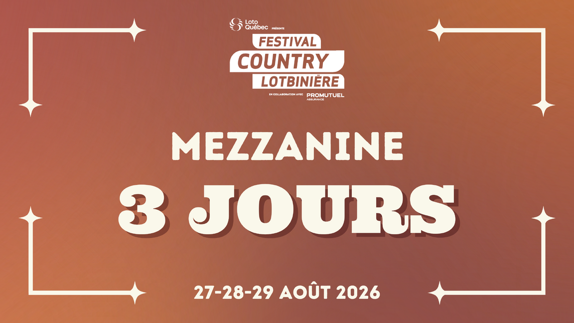 SHOW | Mezzanine | 3 JOURS