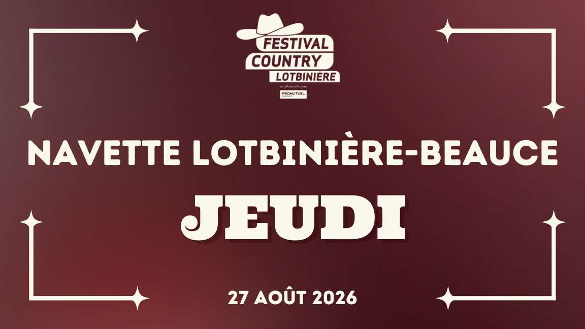 VBUS | Navette Lotbinière-Beauce | JEUDI