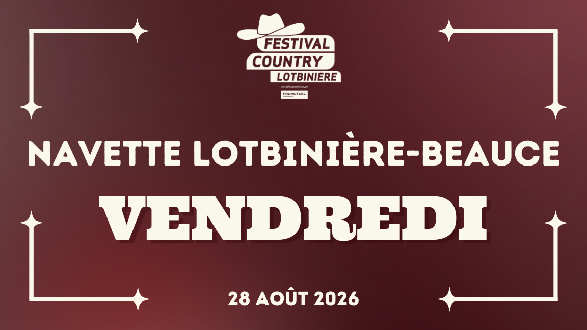 VBUS | Navette Lotbinière-Beauce | VENDREDI