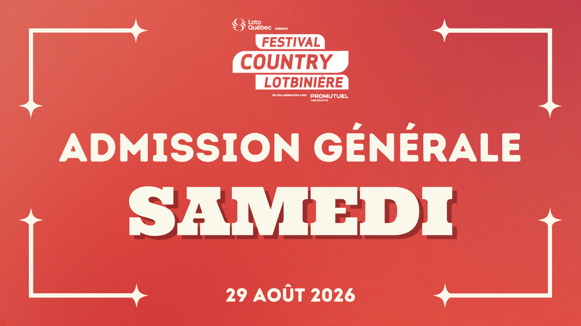 SHOW | Admission générale | SAMEDI