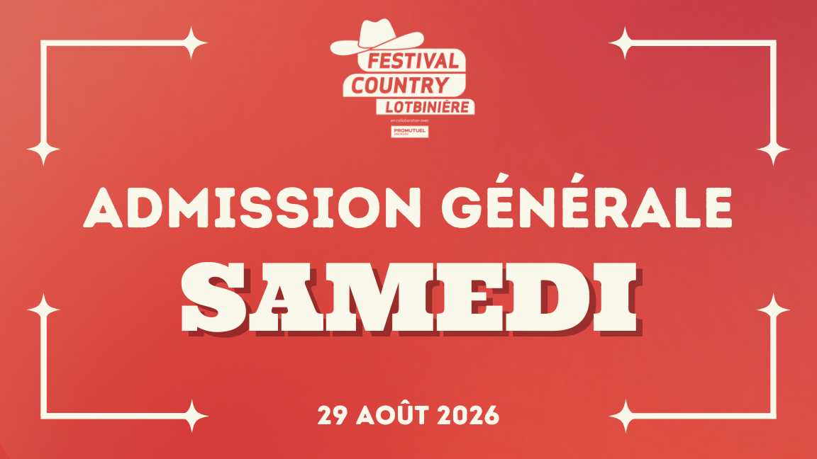 SHOW | Admission générale | SAMEDI