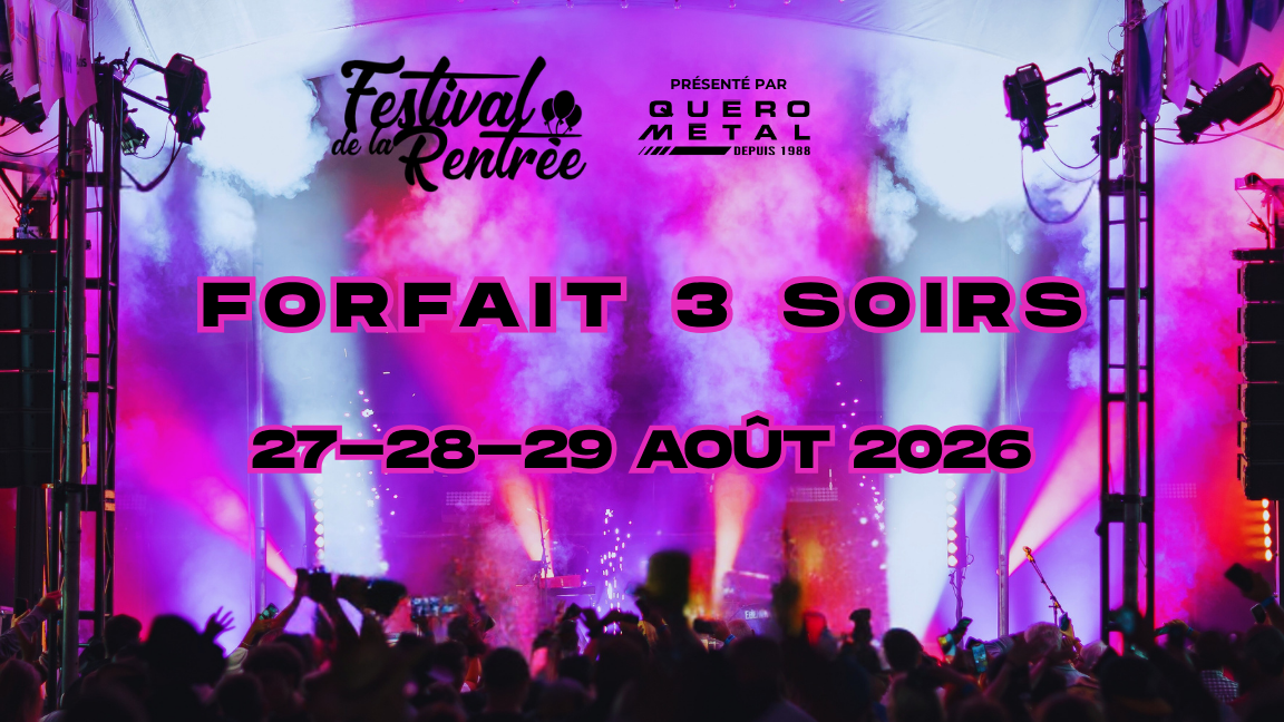 Forfait 3 soirs | Admission générale