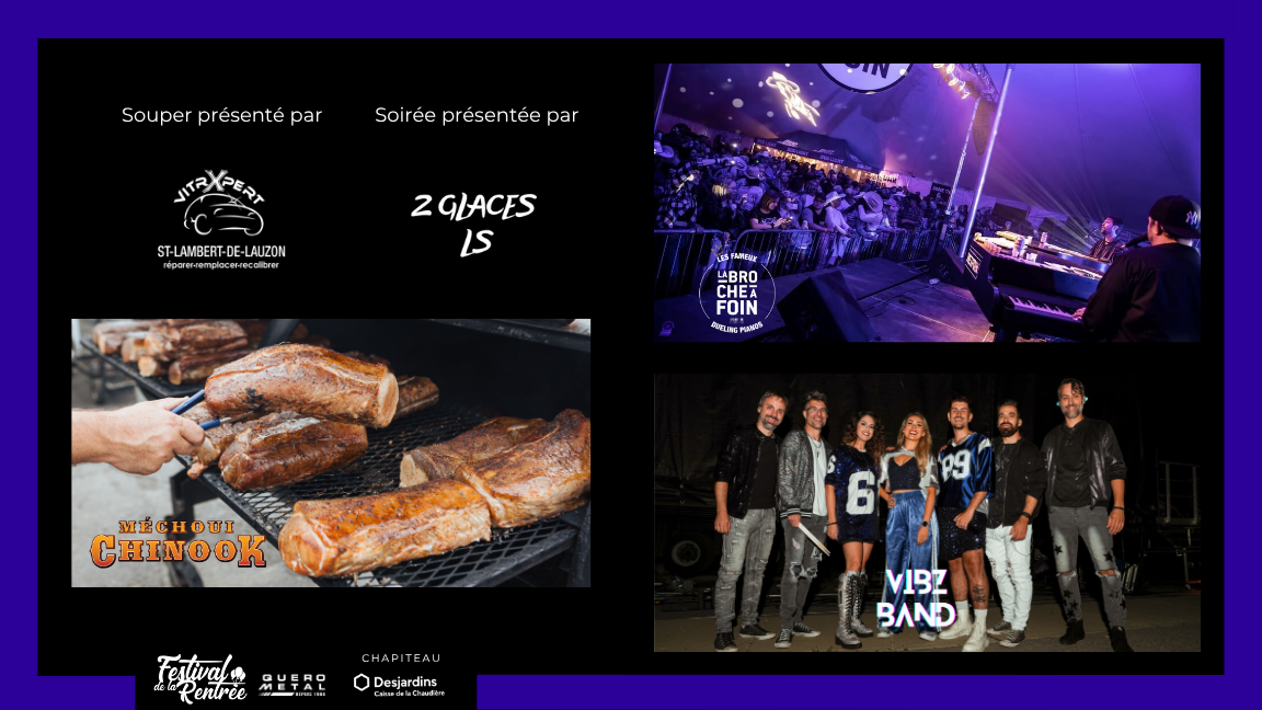 Souper-spectacle du Festival de la Rentrée