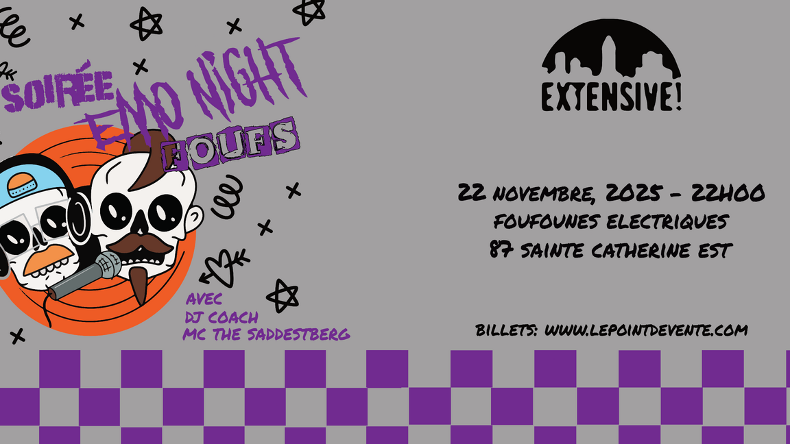 Soirée Emo Foufounes Emo Night