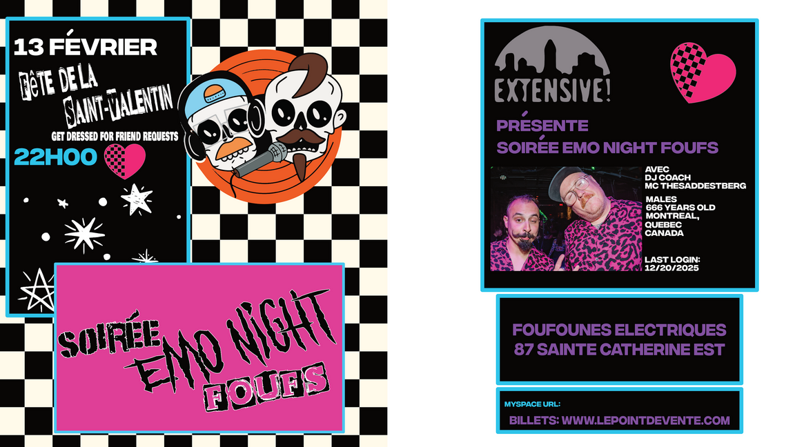 Soirée Emo Foufounes Emo Night