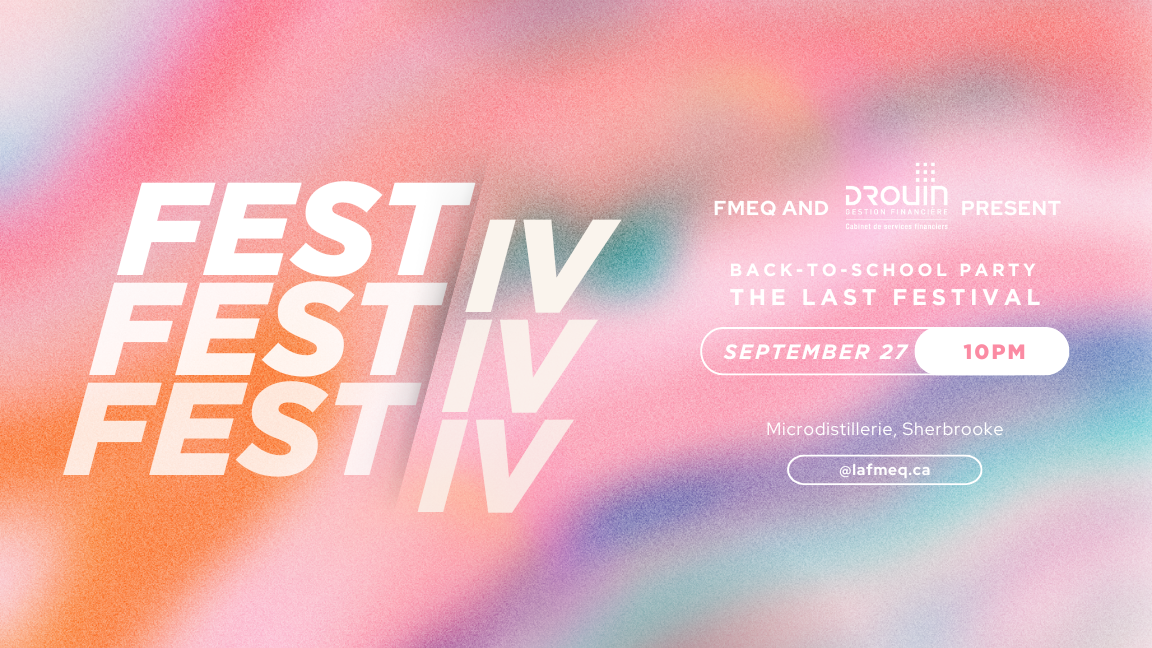 FMEQ Back-to-school party 2025 - FestIV, The last Festival