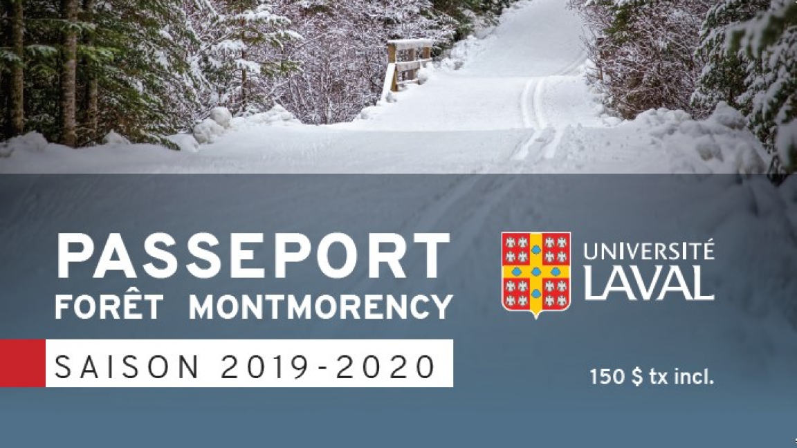 PASSEPORT SKI DE FOND  (NEIGE NATURELLE!!!) FORÊT MONTMORENCY SAISON 2019-2020