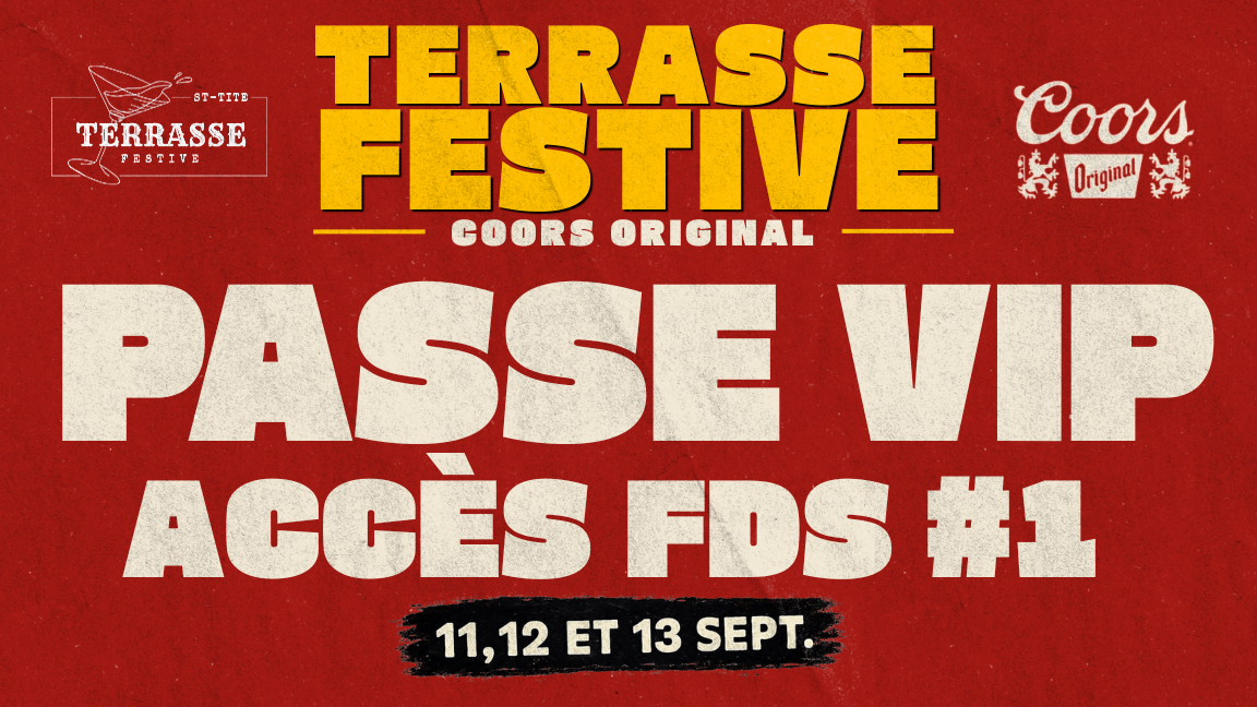 PASSE VIP ACCÈS FDS #1 (11,12 ET 13 SEPT)