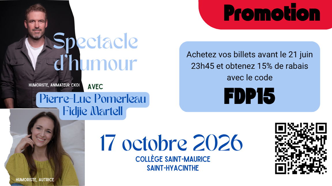 Pierre-Luc Pomerleau Spectacle d'humour