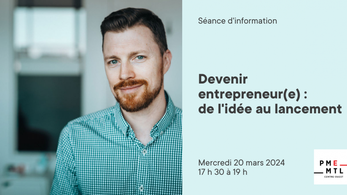 Séance d'information (virtuelle) : Démarrer son entreprise