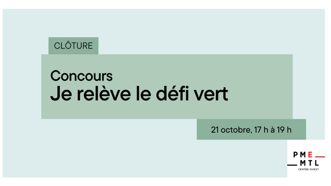 Clôture du concours Je relève le défi vert